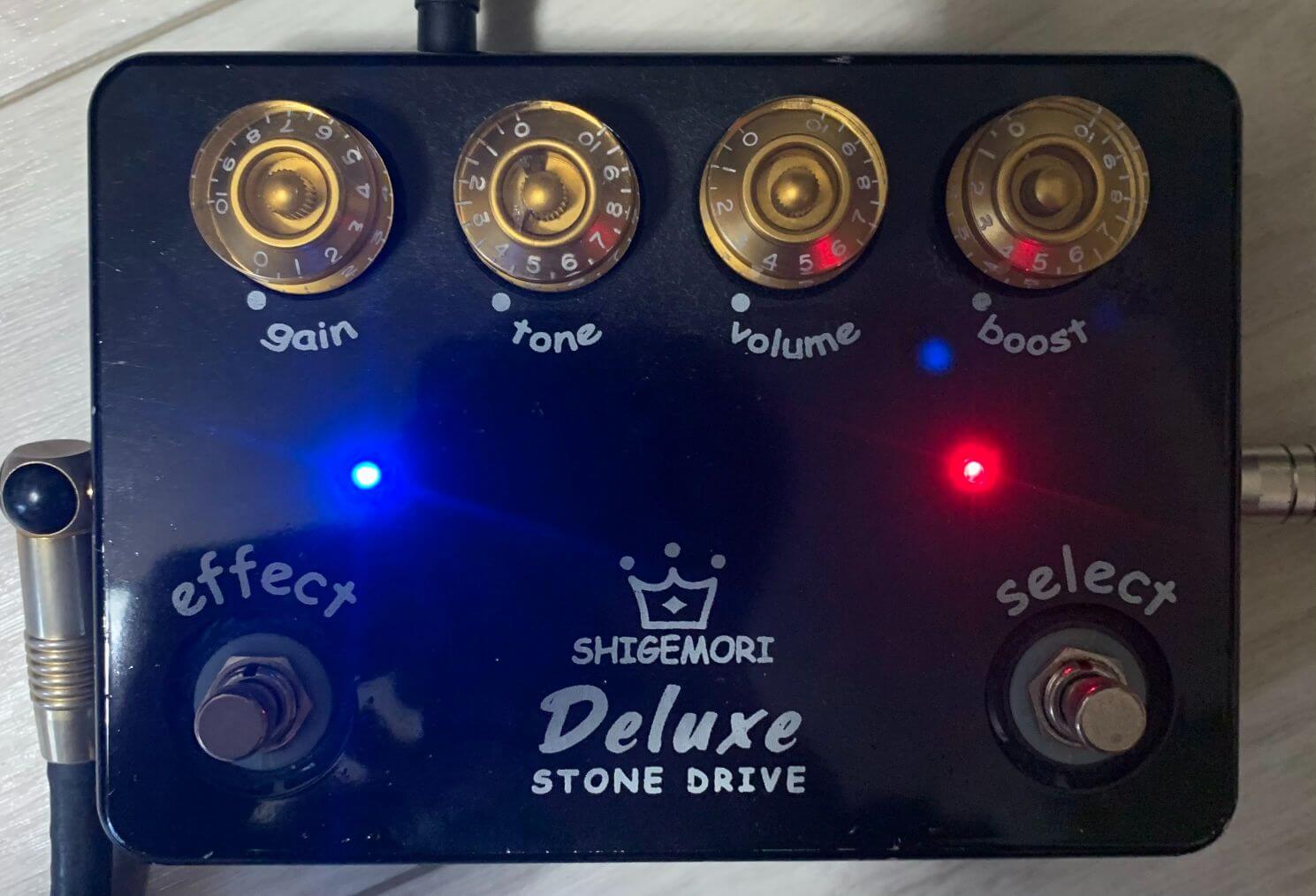 SHIGEMORI Deluxe Stone Drive ギターエフェクター 楽天市場】SHIGEMORI STONE DRIVE DELUXE コンパクト